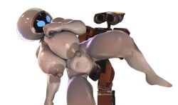 ai_assisted ai_generated big_breasts big_nipples big_penis big_thighs blue_eyes completely_nude completely_nude_female disney embarrassed embarrassed_nude_female erect_penis erection eve_(wall-e) female huge_breasts huge_cock huge_thighs long_penis male male/female male_penetrating_female naked naked_female nude nude_female nude_male pixar robot robot_boy robot_girl shy stomach_bulge tight_fit wall-e wall-e_(character) white_body