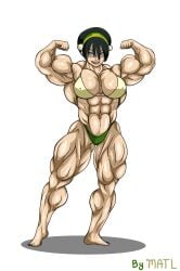 1girls abs artist_name avatar_legends avatar_the_last_airbender biceps breasts earth_kingdom extreme_muscles female matl muscles muscular muscular_arms muscular_female muscular_legs muscular_thighs pecs toph_bei_fong