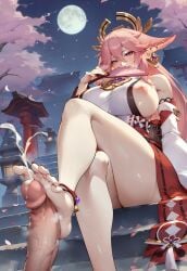 yae miko from genshin impact by ayaaaaa