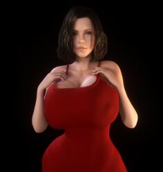 1girls 3d 3d_(artwork) alternate_breast_size black_hair breasts_bigger_than_head breasts_bigger_than_torso cleavage clothed clothed_female dress female female_only female_solo gigantic_breasts hips hourglass_figure huge_breasts kate_beckinsale nipples nipples_visible_through_clothing red_dress selene_(underworld) solo solo_female thighs top_heavy top_heavy_breasts underworld upper_body vaako vampire_girl wide_hips