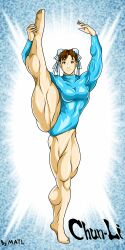 1girls abs biceps breasts chun-li female female_only human matl muscles muscular muscular_arms muscular_female muscular_legs muscular_thighs solo street_fighter