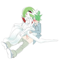 blush cowgirl_position dress female female_on_top feral gardevoir girl_on_top green_hair happy_sex human_on_feral humanoid interspecies male male_on_feral medium_breasts mega-gardevoir mega_evolution mega_gardevoir on_top open_mouth penetration penis pokémon_(species) pokemon pokemon_(game) pokemon_(species) pokemon_oras pokemon_rse pokephilia pussy red_eyes reverse_cowgirl_position revoltingrat ride riding sex short_hair size_difference tagme testicles vaginal_penetration wally_(pokemon) white_skin