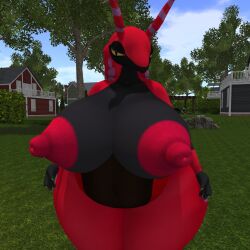 big_ass big_breasts breasts bubble_butt ferialexonar huge_ass huge_breasts pokemon scolipede second_life thick_thighs wide_hips