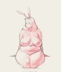 breasts bunny_ears chubby female female_only milf nude oanju_ tagme toriel undertale undertale_(series)