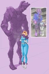 asphyxiation blush bulge fantastic_four galactus marvel photo_reference simple_background steaming_body sue_storm tall_male tokyoplip