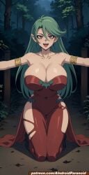 ai_generated aindroidparanoid big_breasts boots breasts camula cleavage curvy curvy_figure dress green_hair hips hourglass_figure huge_ass huge_breasts large_breasts long_hair massive_breasts massvampire_girl narrowed_eyes night orange_eyes outdoors stable_diffusion tight_clothes vampire vampire_girl wide_hips yu-gi-oh! yu-gi-oh!_gx