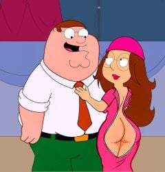 1boy 1girls 20th_century_fox alternate_version_available artist_request ass big_ass dat_ass dress family_guy father_and_daughter female glasses hat incest male male/female meg_griffin multiverse_meg no_bra no_panties no_underwear open_dress peter_griffin