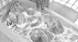 alligator anthro bath bathroom bathtub big_breasts child_bearing_hips curvy_female doctordj huge_breasts soap_bubbles thick_thighs voluptuous_female