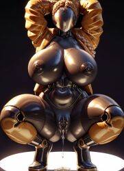 1robot_girl ai_generated atomic_heart big_breasts cleavage female female_only large_breasts looking_at_viewer metal_breasts robot_humanoid roger1011