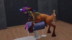 3d animated artificial_vagina breeding_mount breeding_stand centaur cum cumshot deer deer_taur excessive_cum futa_only futanari horsecock horsecock_futanari league_of_legends lillia_(league_of_legends) masturbation no_sound penis sisalik solo solo_futa tagme taur video