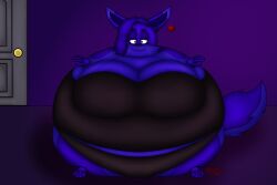 big_breasts blueberry_inflation breasts cleavage female furry huge_breasts inflation macchiatolemeow tagme thick_thighs wide_hips