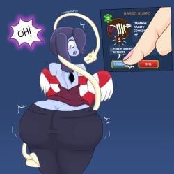 ass big_ass expansion fat_ass female growth inflation skullgirls squigly touhoufan