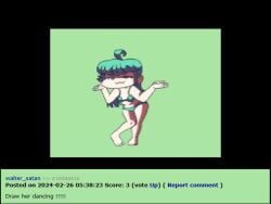 1girls ahoge animated arona_dance ass ass_shake barefoot bikini breasts cyan_eyes cyan_hair dancing female female_only green_bikini green_eyes green_hair justin_timberlake long_hair meme mp4 mr.sir_69 music navel personification pixel_art rule_34-tan rule_34_(booru) rule_34_comment self_upload shitpost solo solo_female sound tagme video