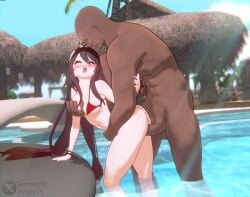 1boy 1girls 3d ahe_gao animated ass bikini blush breast_grab breasts brown_hair dark-skinned_male dark_penis dark_skin female from_behind fucked_silly genshin_impact grabbing grabbing_breasts grabbing_from_behind groping groping_breasts heart height_difference hu_tao_(genshin_impact) interracial interracial_sex jiggling_ass jiggling_breasts lemont8 light-skinned_female light_skin long_hair male male/female medium_breasts moaning open_mouth penetration penis poolside pounding red_bikini rough_sex rubyredva sex sex_from_behind sirspy size_difference sound straight tagme taken_from_behind thighs tongue tongue_out video