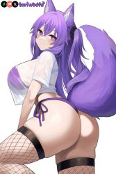 1girls ai_generated ass ass_focus big_breasts big_breasts breasts breasts breasts breasts curvy cute dog_ears dog_girl doggirl female female female_focus female_only fishnets highres hips huge_boobs huge_breasts kemonomimi light_skin light_skinned_female long_hair patreon_username petgirl petite purple_ears purple_eyes purple_hair purple_tail thick_thighs thighs tori toriwoofs watermark wavy_hair white_skin white_skinned_female wide_hips wolf_ears