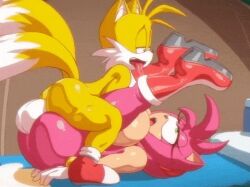 1boy 1girls ahe_gao ahegao amy_rose angelauxes animated anthro big_ass big_balls big_breasts boots cucked_by_friend cum cum_explosion cum_in_pussy cum_inside cumshot curvaceous curvy dialogue exposed_torso female footwear fucked_silly furry handwear huge_breasts large_ass large_breasts larger_female legs legs_up loop male male/female mating_press miles_tails_prower questionable_consent red_boots rough_sex sega shortstack size_difference small_dom_big_sub smaller_male sonic_(series) sonic_the_hedgehog_(series) submissive_female tails tails_the_fox thick_thighs thighs tongue_out uncensored younger_male younger_penetrating_older