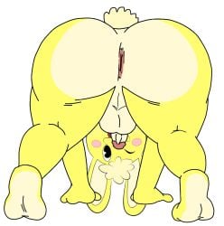 animal_ears anthro anthrofied anus ass backsack balls big_ass big_butt blep bubble_ass bubble_butt bunny bussy butt closed cotton_tail cuddles cuddles_(htf) dat_ass dat_butt edit eyebrows feet fur happy_tree_friends huge_ass huge_butt humanoid_hands humanoid_penis jerseydevil lagomorph leporid male mammal mondo_media one_eye paws penis rabbit smile tail testicles thick thick_thighs tongue_out twerking wide_hips wink yellow_fur