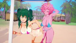 1futa 1girls 3d animated bikini bouncing_breasts breasts cleavage eight69 female female_deku futa_on_female futanari genderswap_(mtf) izuku_midoriya mina_ashido my_hero_academia rule_63 sex sound stomach_bulge tagme tanline video