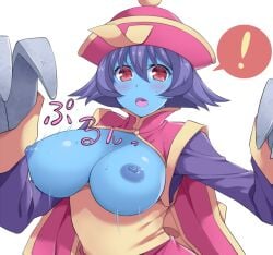 1girls amane_hasuhito blue_skin boob_window breasts breasts_out chinese_clothes darkstalkers hat hsien_ko jiangshi lei-lei lei_lei nipples