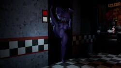 big_breasts bonfie bonnie_(cally3d) bonnie_(fnaf) breasts female five_nights_at_freddy's fredina's_nightclub furry nipples notsafeforgek nude pussy rule_63 tagme thick_thighs wide_hips