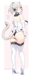 1girls ass cat_ears cat_tail catgirl deathalice final_fantasy_xiv miqo'te tail