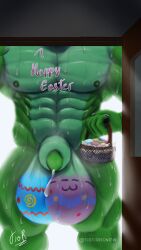 2024 9:16 abs alternate_version_at_source animal_genitalia anthro balls basket biceps big_balls big_muscles big_penis bodily_fluids bodypaint claws container dialogue digital_media_(artwork) door dragon dripping easter easter_egg egg english_text genital_fluids genitals green_balls green_body green_penis green_skin hi_res holidays hyper leg_muscles male male_only muscular muscular_anthro muscular_male musk musk_clouds musk_fetish musky_balls mythological_creature mythological_scalie mythology nipples nude open_door outside painted_balls pecs penis penis_tip precum precum_drip precum_on_self scalie sheath signature solo solo_male text tiotiored widescreen wingless_dragon