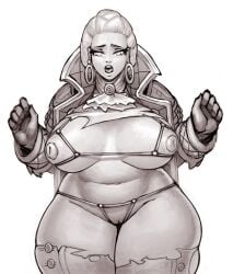 1girls 2d blizzard_entertainment chubby demimond23 huge_breasts human human_(world_of_warcraft) katherine_proudmoore solo thick_thighs warcraft wide_hips world_of_warcraft wow