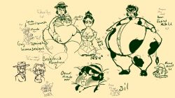 belly big_breasts cerebella chubby fat_ass femdom filia_(skullgirls) jspeach7 monochrome obese skullgirls yuri