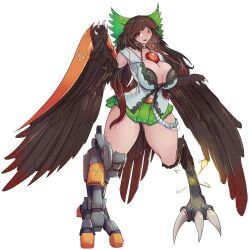 greenm harpy okuu reiuji_utsuho touhou utsuho_reiuji