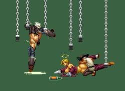 angel_(kof) animated chains choi_bounge cum_in_inside king_(snk) king_of_fighters m.u.g.e.n pixel_art semen straight tagme teramussa