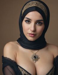ai_generated female hijab necklace tagme