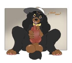 1boy animal_genitals animal_penis balls big_balls black_body black_fur brown_body brown_eyes brown_fur canid canine canine_genitals canine_penis canis cap claws cock cocker_spaniel collar dialogue dick digital_drawing_(artwork) digital_media_(artwork) dog_collar domestic_canine domestic_dog english_dialogue english_text eyelashes eyeshadow fangs femboy femboy_feral femboy_focus femboy_only feral feral_focus feral_male feral_only fluffy fluffy_ears fluffy_tail genitals girly girly_boy hand_on_penis hat hi_res high_resolution highres hind_legs hindlegs hindpaw huge_balls knotted_cock knotted_dick knotted_penis large_balls licking licking_lips licking_own_lips long_ears looking_at_viewer makeup male male_canine male_dog male_feral male_focus male_only open_mouth open_smile original original_character painted_claws paw_on_penis pawpads paws penis psy101 saliva saliva_on_penis salivating silas_(psy101) simple_background smile smiling smiling_at_viewer solo solo_femboy solo_feral solo_focus solo_male solo_male sucking_own_penis tail talking_to_viewer text toe_claws toes tongue tongue_out