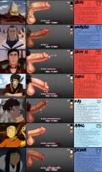 aang air_nomad airbender_tattoo avatar_legends avatar_the_last_airbender boner desna dick english_text erection fire_nation foreskin gay general_iroh iroh kai_(avatar) male male_only native_american_male penis penis_chart penis_size_chart penis_size_comparison spicehead text the_avatar the_legend_of_korra unalaq water_tribe yaoi young zuko