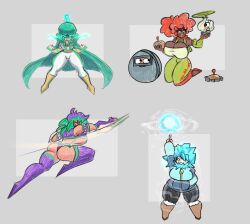 4girls ass big_breasts breasts cactus_(pvz) chomper_(pvz) female female_only gijinka ice_shroom_(pvz) jstolpa laser_bean_(pvz) multiple_girls plants_vs_zombies potato_mine_(pvz) thighs wallnut_(pvz)