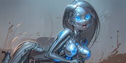 ai_generated corruption disney disney_channel female female_only kim_possible kimberly_ann_possible liquid_metal metal_skin metal_transformation nipples transformation