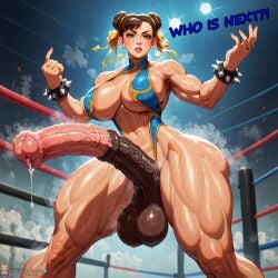 1futa 2024 ai_generated animal_genitalia ass big_ass big_breasts big_butt breasts brown_hair capcom chun-li dickgirl double_bun english_text full-package_futanari futanari hair_bun hips horse_penis horsecock horsecock_futanari huge_ass huge_breasts huge_butt huge_cock human_with_animal_genitalia human_with_horsecock hyper_penis large_ass large_balls large_breasts large_butt large_testicles muscular muscular_futanari musk musk_clouds musky musky_balls musky_cock precum precum_drip precum_on_penis ring sagging_balls saggy_balls solo solo_futa spiked_bracelet steam steaming_body steamy steamy_penis street_fighter street_fighter_6 street_fighter_v sweat sweating sweaty sweaty_body talking talking_to_viewer testicles text viralcat wide_hips