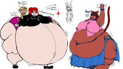 angry belly big_breasts chubby fat_ass hyper jspeach7 parasoul ready_to_pop skullgirls umbrella_(skullgirls)