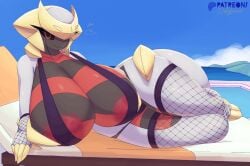 big_breasts bikini breasts dullyarts female furry giratina huge_breasts tagme thick_thighs wide_hips