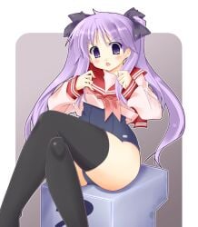 1girls artist_request female kagami_hiiragi lucky_star tagme