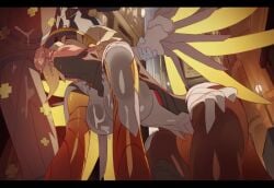 1boy 1girls 2160p :>= all_fours angela_ziegler animated arkihamatnight blonde_hair blowjob blush bouncing_ass bouncing_breasts closed_eyes clothed clothing cyborg fellatio genji genji_shimada light-skinned_female light_skin longer_than_10_seconds male male_moaning mercy overwatch overwatch_2 penis penis_out saigalisk shorter_than_30_seconds sound squishsuccubus switchyvalva video voice_acted wings