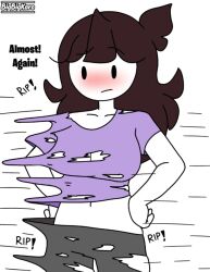 1girls 2d 2d_(artwork) 2d_artwork bigbigkaro blush blushing_female breasts breasts_bigger_than_head brown_hair brown_hair_female clothes clothes_ripping female female_focus female_only hands_on_hips jaiden jaiden_(jaiden_animations) jaiden_animations jaiden_dittfach jaidenanimations large_breasts long_hair long_hair_female no_background raised_eyebrows rip ripped_clothing ripped_pants ripped_shirt ripping ripping_clothes ripping_clothing solo solo_female solo_focus text white-skinned_female white_background white_body white_skin white_skinned white_skinned_female youtube youtube_avatar youtuber youtuber_character youtuber_girl