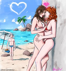 alexeyv bikini female final_fantasy final_fantasy_xiii hope_estheim micro_bikini multiple_girls oerba_dia_vanille oerba_yun_fang_(ff_xiii) yuri