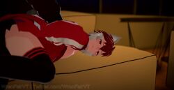 3d 3d_animation 3d_model bedroom_eyes bent_over clothed clothed_sex couch couch_sex cuntboy cuntboy/male cuntboy_focus cuntboy_penetrated cuntboysub dog_boy dog_ears dog_tail dogboy doggy_style fangs femboy femboy_on_male gay gay_male gold_eyes intersex inumimi kemonomimi male male/male mastectomy_scar orange_eyes red_hair thigh_highs thigh_socks thighhighs top_surgery_scars trans_man transgender transgender_man video white_hair wrenfairvt yaoi