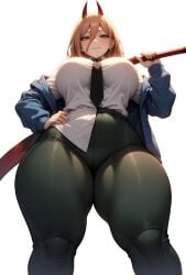 1female 1girls ai_generated big_ass big_breasts big_butt brasil_louco breasts bubble_ass bubble_butt chainsaw_man clothed clothed_female curvaceous curvy_body curvy_figure dominant dominant_female down_angle down_view fat_ass fat_butt female female_only fully_clothed giant_ass large_ass large_breasts looking_at_viewer mature mature_female mature_woman milf milf_body power_(chainsaw_man) seducing seducing_viewer seductive seductive_look seductive_smile sexy sexy_body sexy_pose simple_background solo solo_female solo_focus tagme thick_ass thick_body thick_butt thick_thighs voluptuous voluptuous_body voluptuous_female white_background