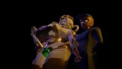 handjob jojo's_bizarre_adventure jojo_no_kimyou_na_bouken jojo_reference looping_animation rule_63 shorter_than_30_seconds standing standing_sex tagme the_world video