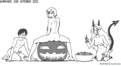 1boy 1girls 1other alex_noah ass breasts charlie_morningstar_(hazbin_hotel) female gnosia hazbin_hotel lunar:_the_silver_star male noisetanker nonbinary nude penis pussy setsu_(gnosia)