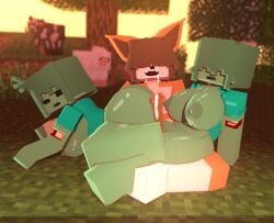 zombie girl (minecraft) from microsoft by coresvoid