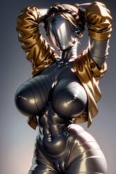 1robot_girl ai_generated atomic_heart big_breasts blonde_hair breasts cameltoe erect_nipples faceless no_bra pussy_lips robot_humanoid roger1011 russian short_hair