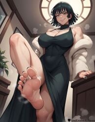 1girls absurd_res ai_generated barefoot big_breasts blush blush_lines blushing_at_viewer breasts covered_nipples curvy curvy_figure dominant dominant_female domination feet female foot_fetish foot_focus foot_worship fubuki_(one-punch_man) green_dress green_eyes green_hair high_resolution highres large_ass large_breasts lewdcreationsai looking_at_viewer mature mature_female mature_woman navel navel_visible_through_clothes one-punch_man painted_nails painted_toenails sexually_suggestive smelly_feet smirk soles solo solo_female solo_focus stable_diffusion standing standing_on_one_leg steam steaming_body steamy_breath steamy_feet sweat sweatdrop sweating sweaty sweaty_feet tagme thick thick_ass thick_legs thick_thighs thighs tight_clothing tight_fit toe_ring toes