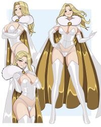 blonde_hair breasts emma_frost female female_only marvel marvel_comics nicolasgravelqc solo x-men